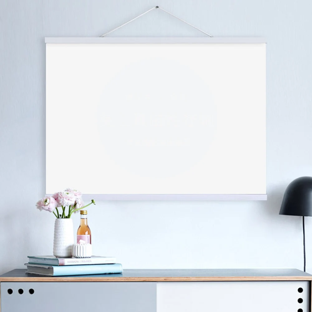 4 шт./компл. DIY орнамент Любительская картинка печатает произведение искусства деревянная структура Магнитная висячая Экологичная фоторамка настенный плакат в рулоне