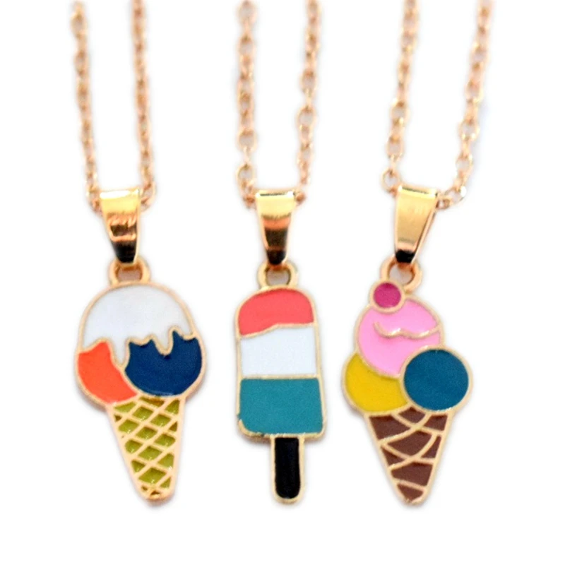 

Cute Fruit Food Animal Cat Fish Bone Heart Pendant Women Necklace Elegant Couple 3 Jewelry Christmas Gifts For Girlfriends