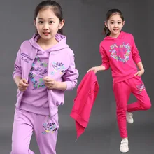 Girls Spring Autumn New Active Three-Piece Clothing Children Sports Sets girl vest three-piece suit baby sports wear set YL190 Girls Spring Autumn New Active Three-Piece Clothing Children Sports Sets girl vest three-piece suit baby sports wear set YL190