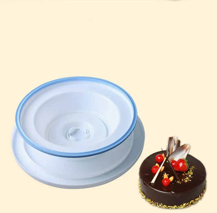 1 шт. 27,5 см пластиковая вращающаяся подставка для украшения торта противоскользящая круглая подставка для торта поворотный стол ELB 030