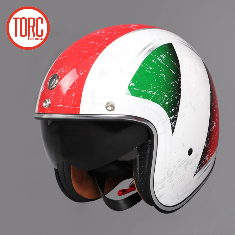 Torc 3/4 с открытым лицом винтажный шлем scotter jet moto rcycle cross capacete cascos Ретро casco para vespa|torc