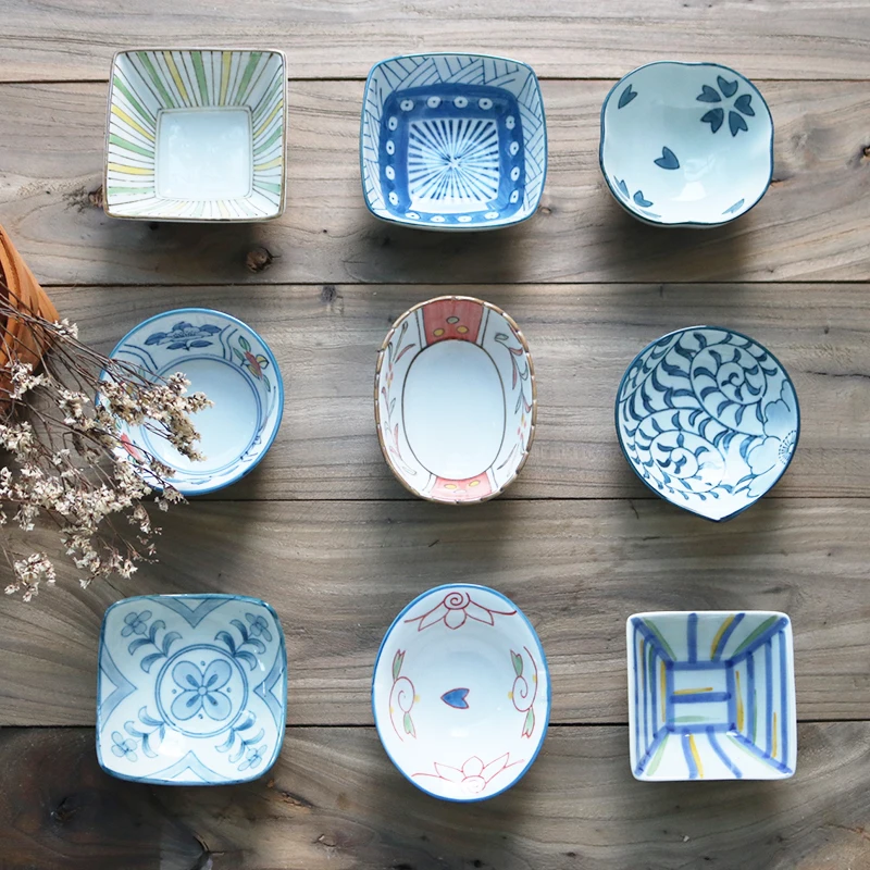 New Fashion Japanese Style Ceramic Bowl Dipping Sauce Small Dish 4 Inch
