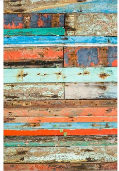 

5x7FT Vintage Color Shabby Wood Pallets Wall Custom Photo Studio Backdrops Backgrounds Vinyl 220cm x 150cm