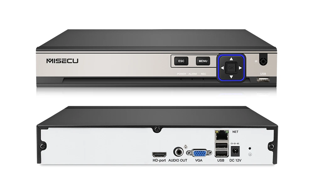 MISECU H.265 HEVC 8CH 16CH 32CH безопасности NVR для 5MP/4MP/3MP/2MP ONVIF IP камера металлический видеорегистратор P2P для системы видеонаблюдения 1080P