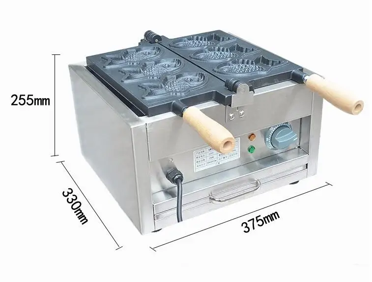 110 В/220 В электрический 3 шт. машина для изготовления тайяки с рецептом рыбы вафельница закусок оборудование