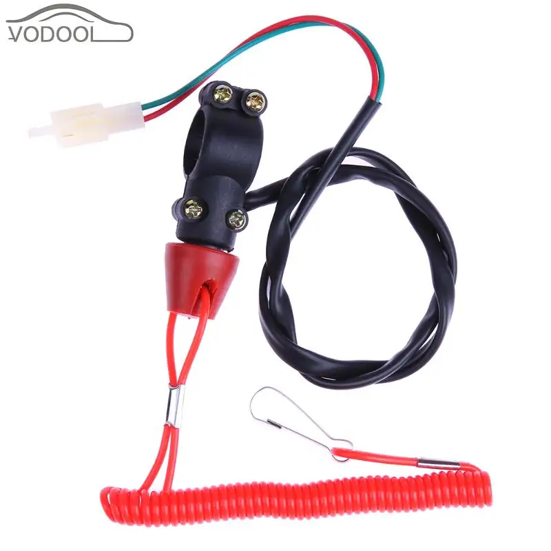 1.5m/4.92ft Motorcycle Disc Lock Security Safety Spring Reminder Cable