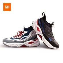 Xiaomi высокие кроссовки легкие удобные дышащие спортивные кроссовки для ходьбы модные классические массивные кроссовки для мужчин