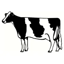 18*12.3 cm divertido estilo do carro milch vaca vinil carro adesivos fazenda gado decalque decorativo preto/prata S1-2640