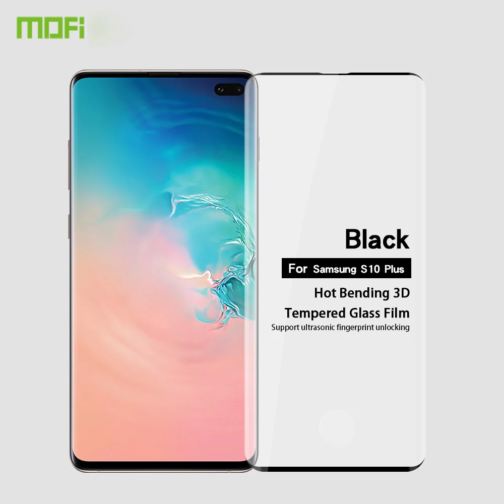 

MOFi For Samsung Galaxy S10 Plus Tempered Glass Premium Full Coverage 3D Screen Protector Glass Film For Samsung Galaxy S10 Plus