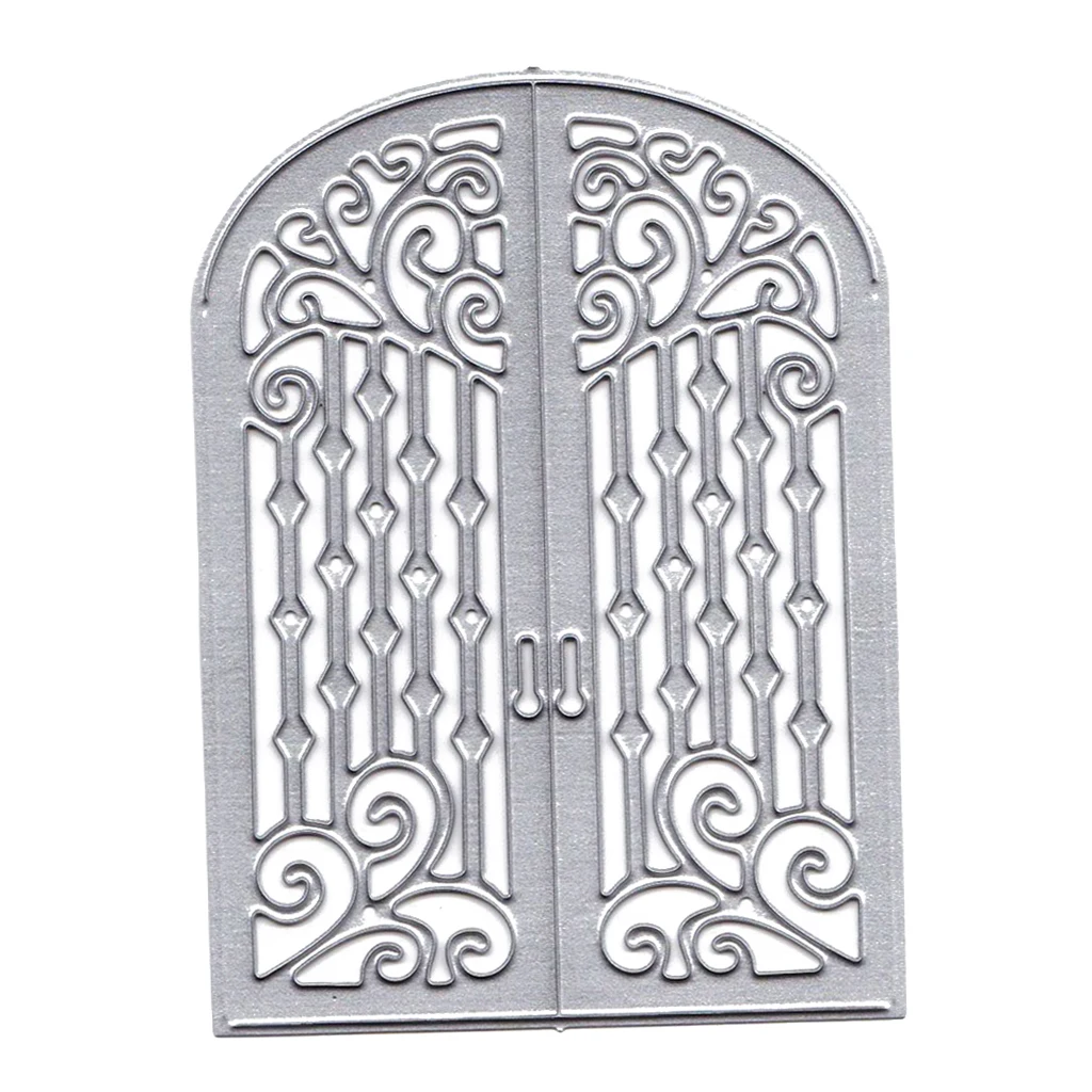 1 Pcs Door Shape Stencil, Carbon Steel Cutting Dies Template for Cards Journals Scrapbook DIY Decoration - (2.76 x 3.82 inch)