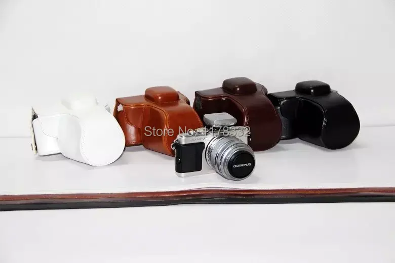 

Leather Camera case bag for OLYMPUS Pen E-PL6 E-PL5 EPL5 EPL6 E-PM2 EPM2
