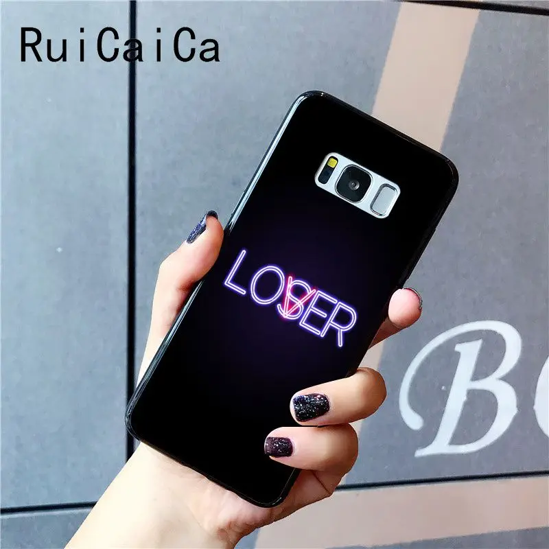 Black background fluorescent small pattern font neon