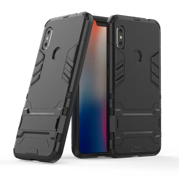 Чехол с подставкой из силикона и поликарбоната для Xiaomi Redmi Note 6 Pro 5 S2 PRO MI MIX 2S MI8 8 SE A2