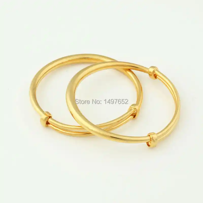 Detail Feedback Questions About Fashion Dubai Gold Baby Bangle Fashion Dubai Gold Baby Bangle Jewelry For Boys S18k Color Ethiopian African Kids Bangles