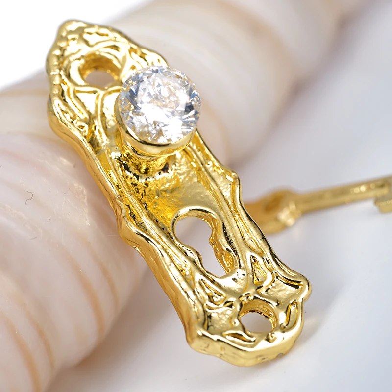 Diamond Mini Door Lock And Key 1:12 Miniature Dollhouse Furniture Dolls House Accessories Fast Food Toys Miniaturas Door Lock