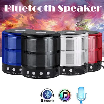 

Beautyss HIFI Portable Wireless Bluetooth Speaker Stereo Sound TF Subwoofer Column Speakers with Hand Strap for Computer Phones