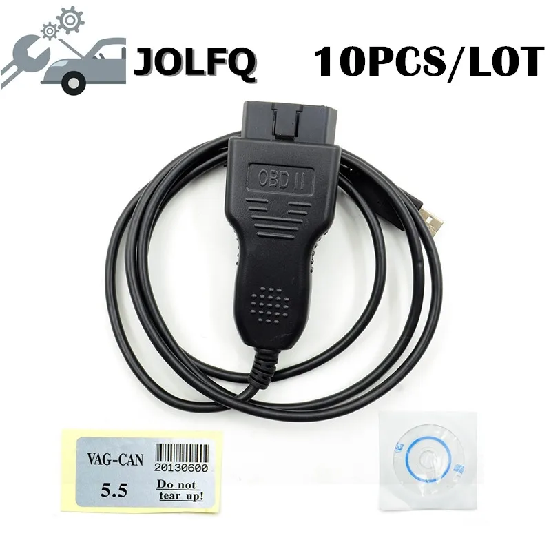 10 шт./лот VAG CAN Commander 5 + Pin Reader 3 9 Beta для смены одометра и считывания кодов Immo OBD2