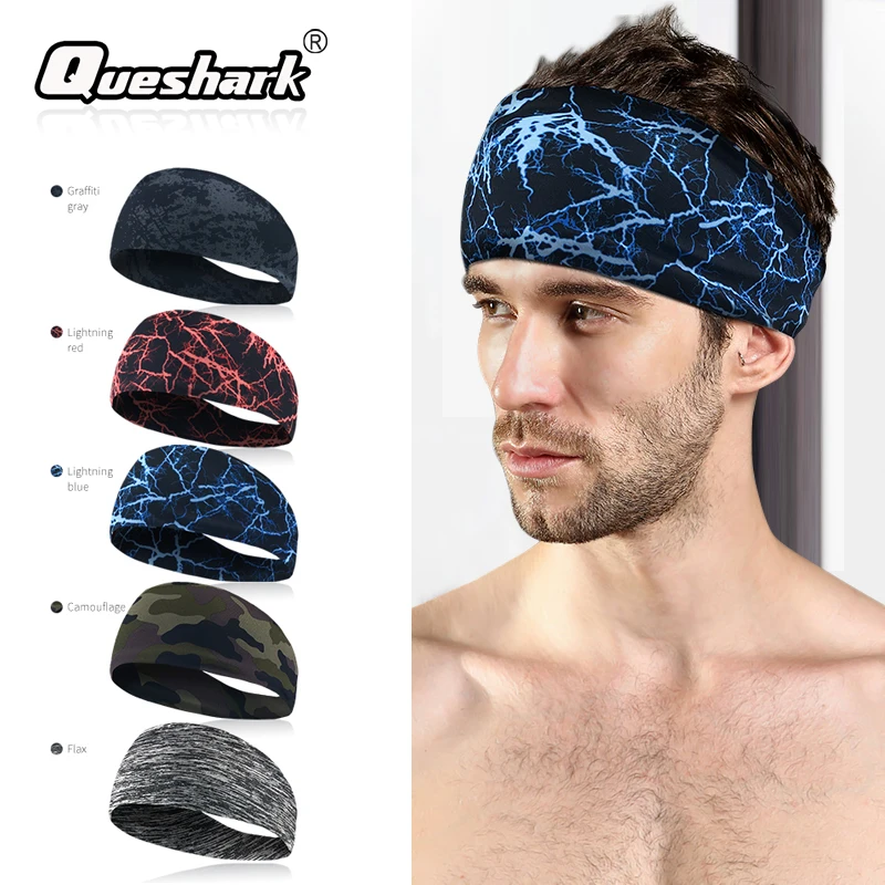 

Lycra Absorbent Cycling Yoga Sport Sweat Headband Men Sweatband For Men Women Yoga Hair Bands Head Sweat Bands Sports Safety