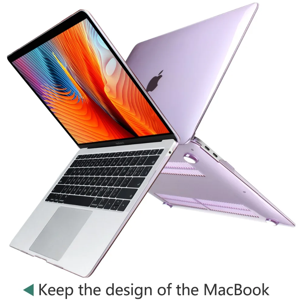 Прозрачный кристально чистый чехол для Macbook Air Pro retina 11 12 13 15 16 дюймов Touch Bar/Touch ID A2141 A1932 A1989 A2159