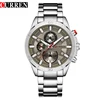 CURREN-relojes analógicos a la moda para Hombre, pulsera deportiva militar de acero completo, resistente al agua, masculino ► Foto 1/6