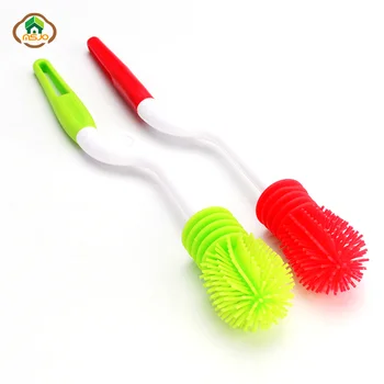 

MSJO Bottle Cleaner Brushes Silicone Scrubbing Mug Drinking Milk Brush Washing For Baby Bottles Kitchen Silicone Cleaning Brush