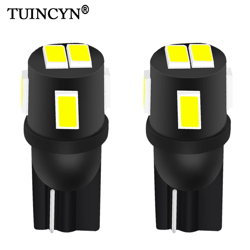 Koop TUINCYN 2 stks W5W LED T10 LED Lampen Auto Lichten 194 168 Interieur Lamp 6000 k Wit Nummerplaat Lamp lezen Wedge Dome Turn Lamp