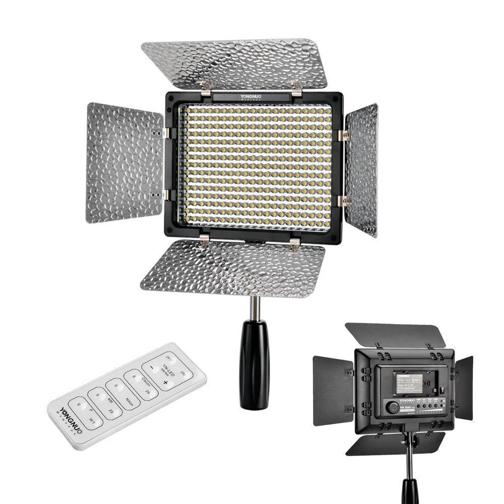 yongnuo yn300 ii yn 300 ll pro luz led para video iluminacion con control remoto para canon nikon camara videocamara