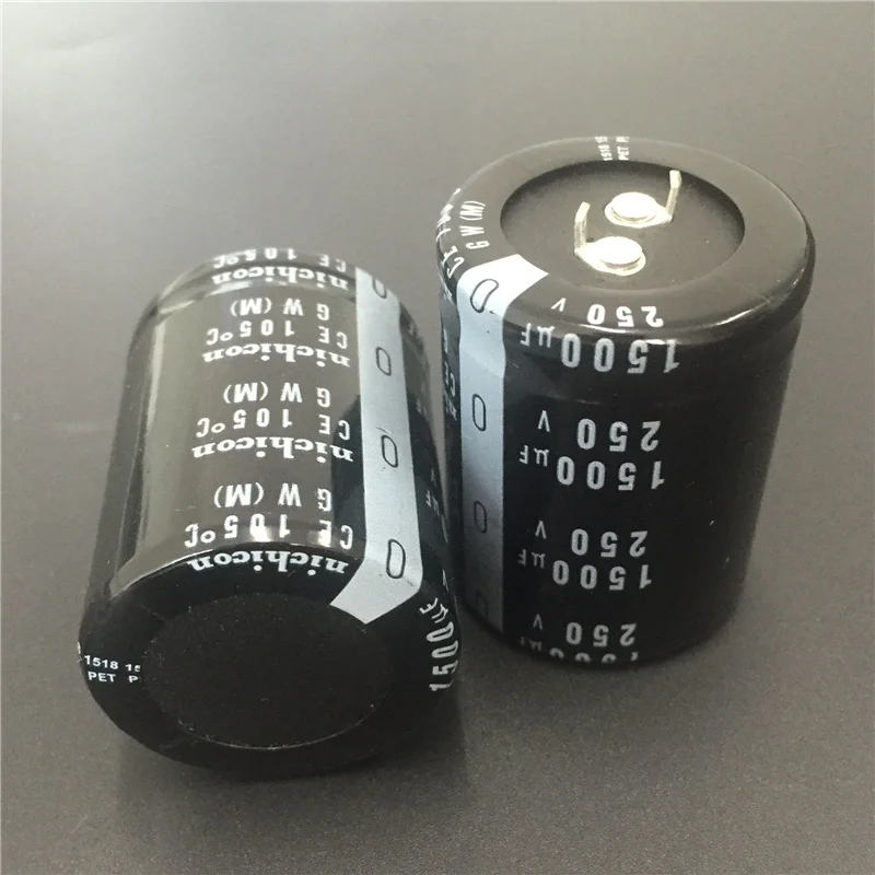 

2Pcs/10Pcs 1500uF 250V NICHICON GW Series 35x45mm 400V150uF Snap-in PSU Aluminum Electrolytic Capacitor