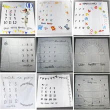 Мультяшные детские игровые коврики для младенцев с изображением детской вехи фото реквизит одеяла для заднего фона Фон тканевый Декор комнаты фото аксессуары