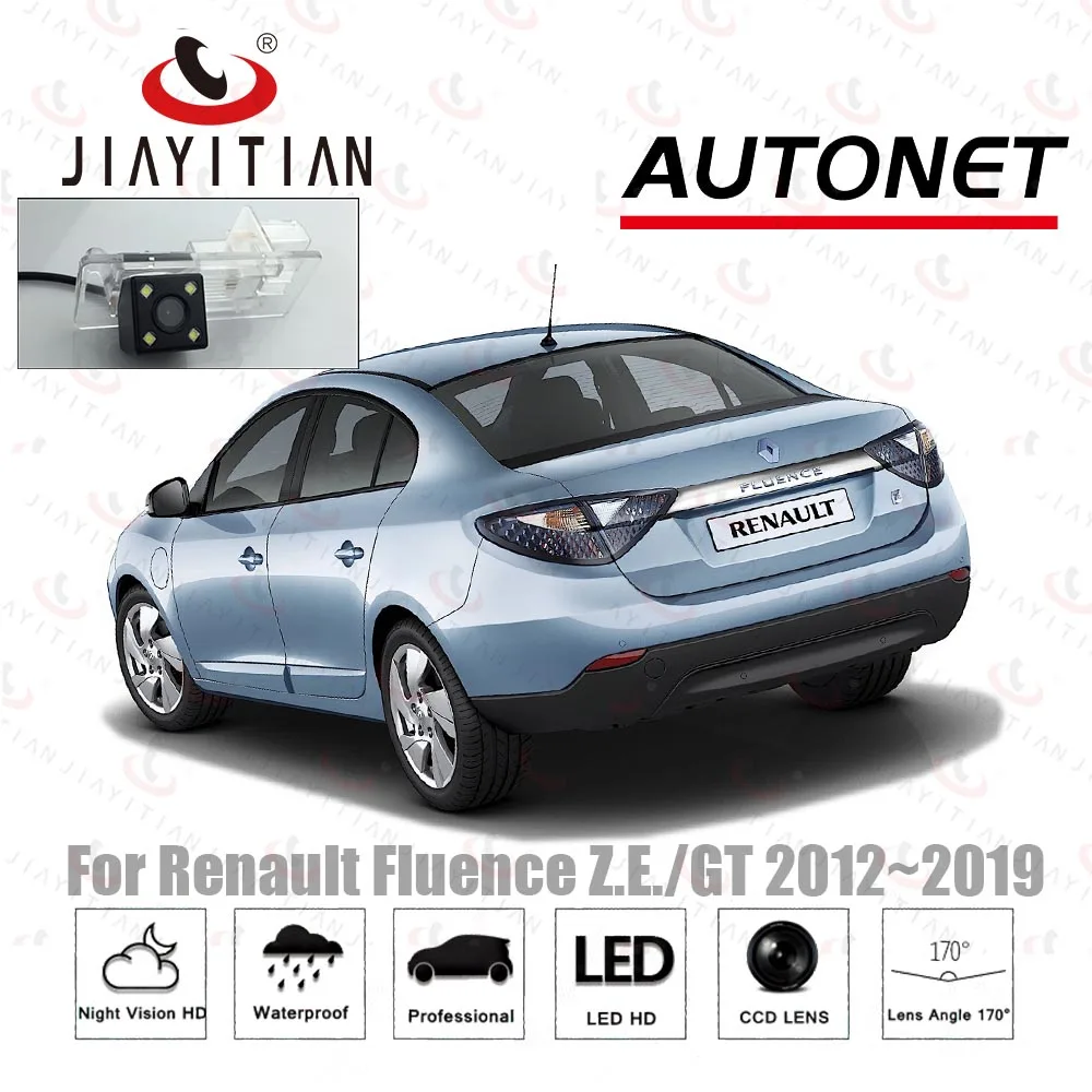 Камера заднего вида JIAYITIAN для Renault Fluence GT/Z.E./2012 2013 2014 2015 2016 2017 2018 камера резервного