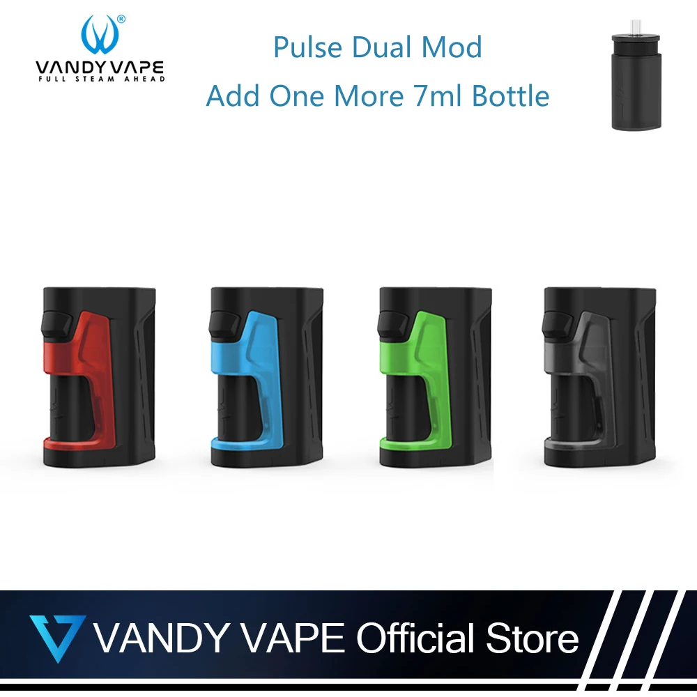 

Original Vandy vape Pulse Dual Squonk Mod With One More 7ML Bottle E-Cigarette Smallest Dual Squonk Mod Without 18650 Battery