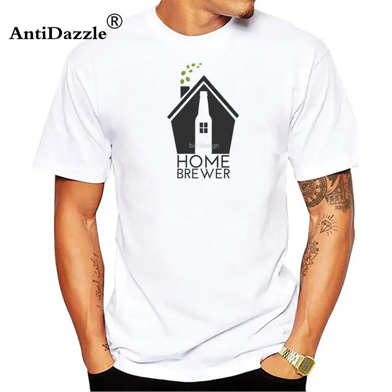 Antidazzle Home Brewer CRAFT BEER мужские футболки с круглым вырезом брендовая одежда футболка