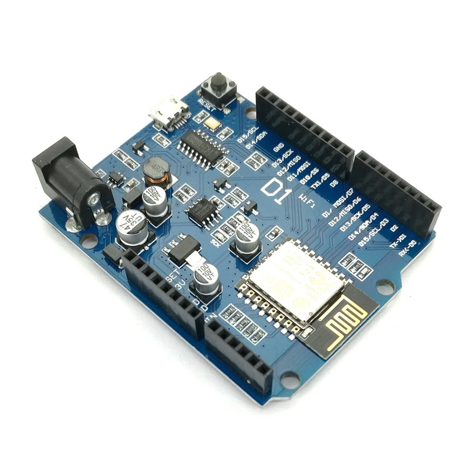 Для WeMos D1 CH340 CH340G WiFi макетная плата ESP8266 ESP-12F ESP-12E модуль для Arduino IDE UNO R3 Micro USB ONE 3,3 v 5v 1A