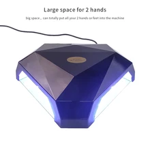 60 Вт двойная светодиодная УФ-лампа для ногтей Сушилка для ногтей Гель-лак отверждающий светильник с таймером установки времени ЖК-дисплей большое пространство для двух рук