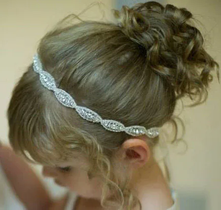 

Yundfly Lovely Baby Girls Princess Flower Hairband Kids Children Rhinestone Headband Headwear Elastic Hair Band Accessories