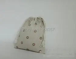 100 шт./лот оптовая продажа джута/лен drawstring подарочные пакеты для косметики/гайки/iphone упаковка, размеры на заказ, различные цвета