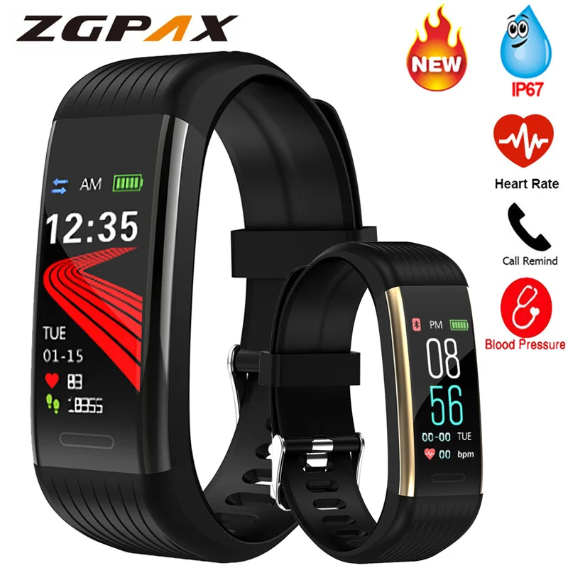 Умный браслет с измерением артериального давления шагомер фитнес трекер часы