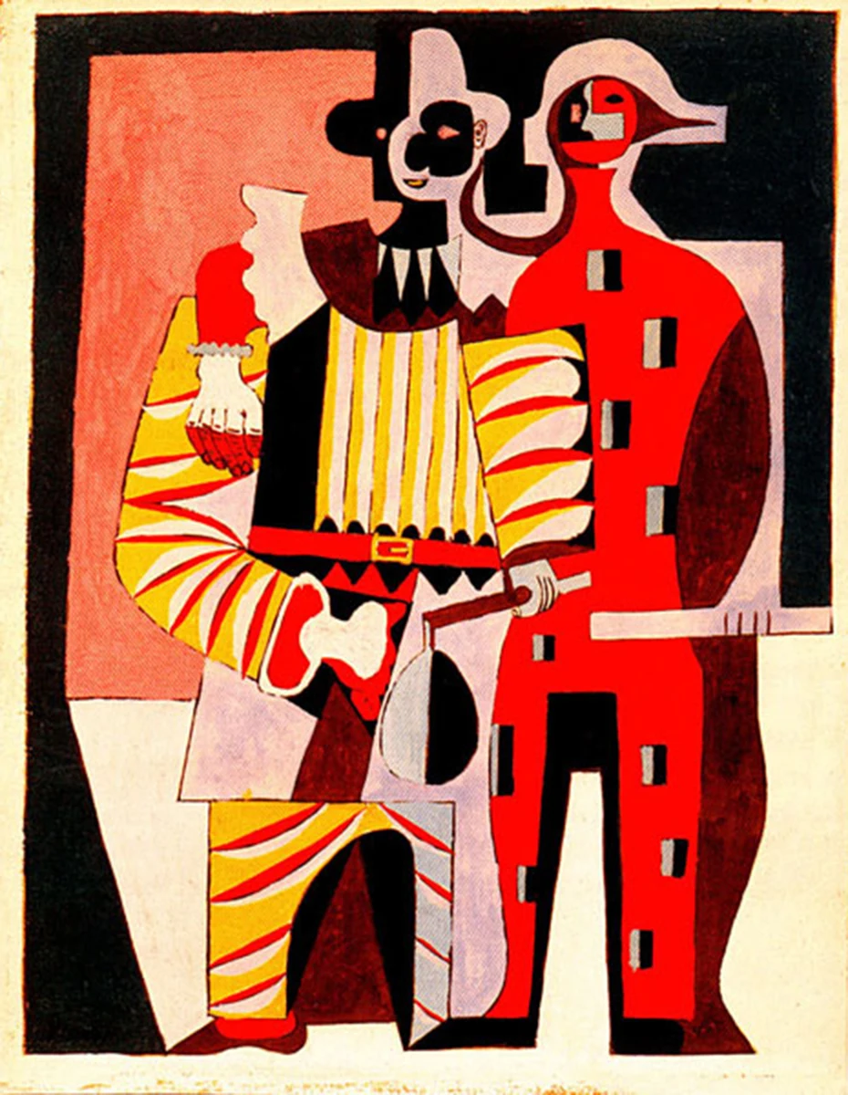Pierrot and harlequin
