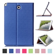 Superficie plegable del soporte del tirón de cuero protectora de la pu funda de piel para samsung galaxy tab a 8.0 pulgadas t350 sm-t350 tablet accesorios