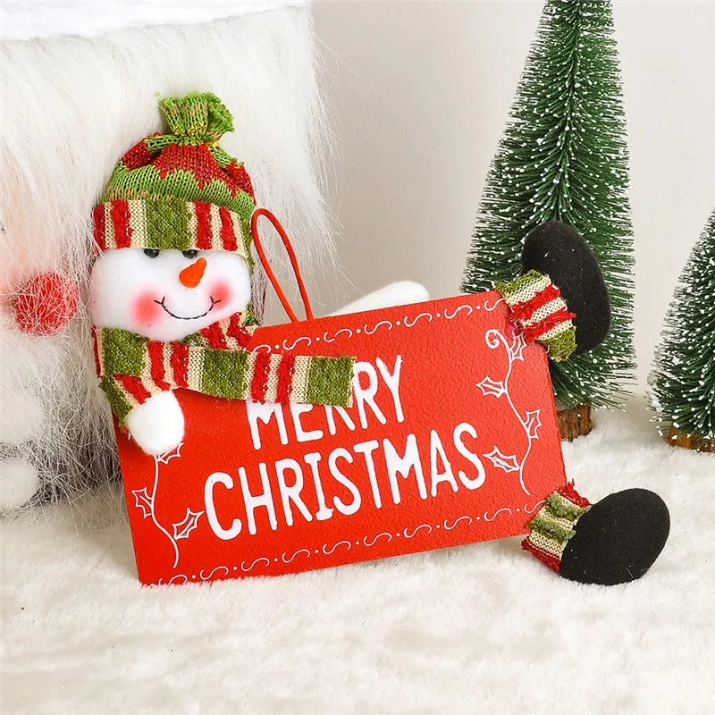 

20pcWooden "Merry Christmas" Text Wall Door Window Hanging Ornaments Christmas Decoration Supplies For Home Xmas Decorative Sign