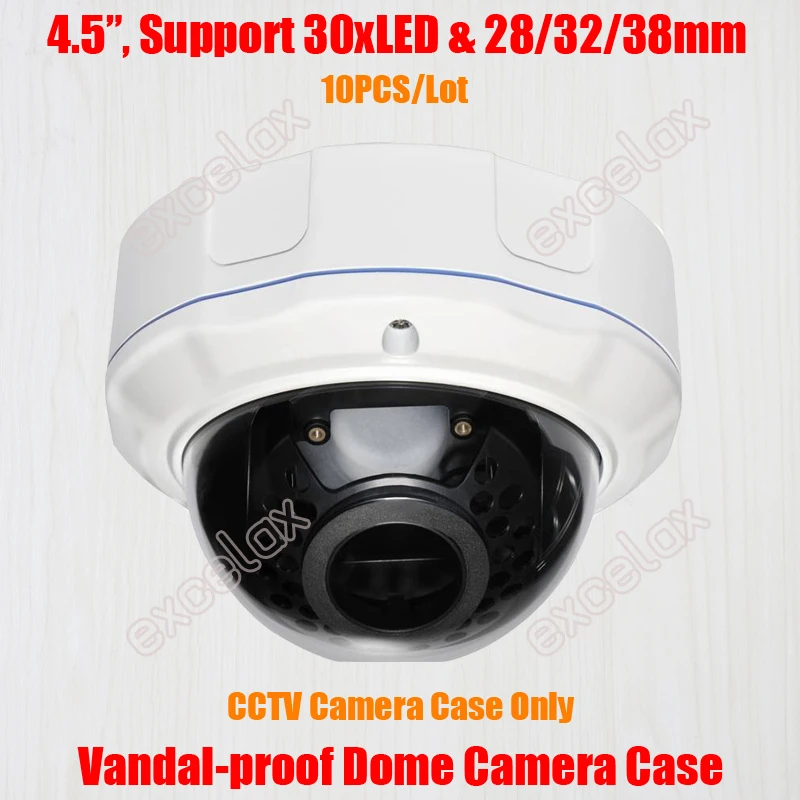 10PCS/Lot Vandal proof Varifocal 30xLED IR Dome Camera Case CCTV IP