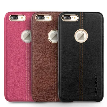 

3 Colors 2016 Top Quality for iphone 7 4.7'' Case QIALINO Brand Genuine Real Natural Cowhide Skin Leather Case Cover for iphone7