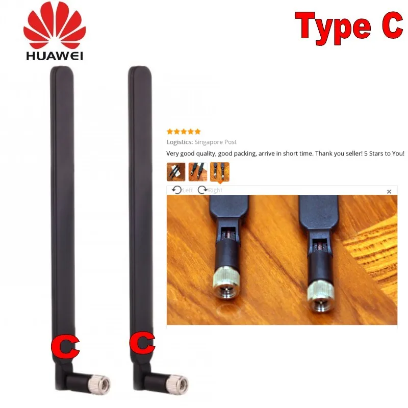 Оригинальная Черная внешняя антенна для Huawei Type C 4G LTE B593 b890 B525 b715 B535 B818|Антенны