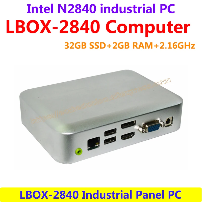 LBOX 2840 Intel N2840 2.16GHz 32GB SSD 2GB RAM Industrial