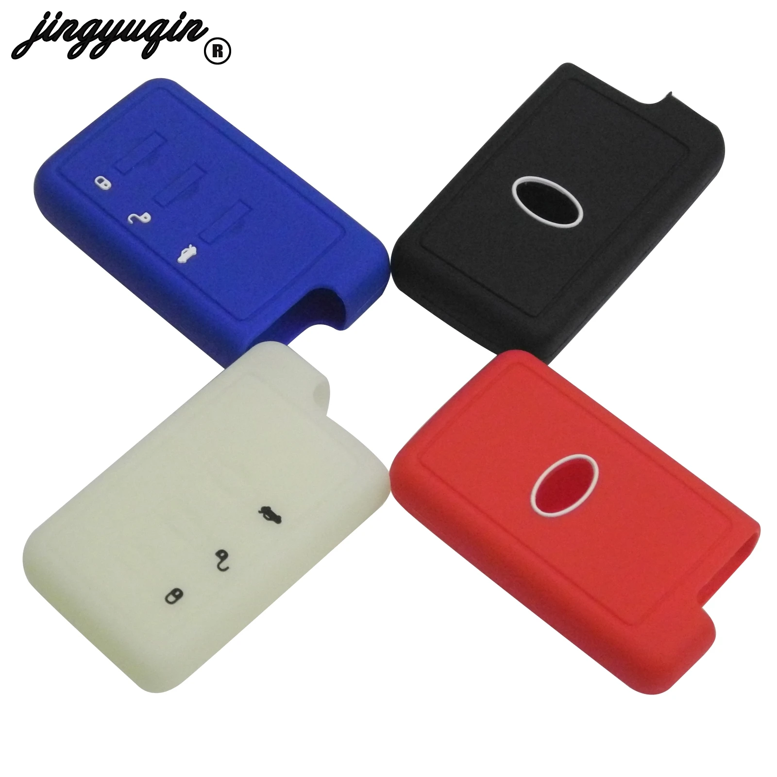 

jingyuqin 3 Button Silicone Car Key FOB fit for Subaru Legacy Impreza Outback Keyless Remote Case Cover Shell Protect
