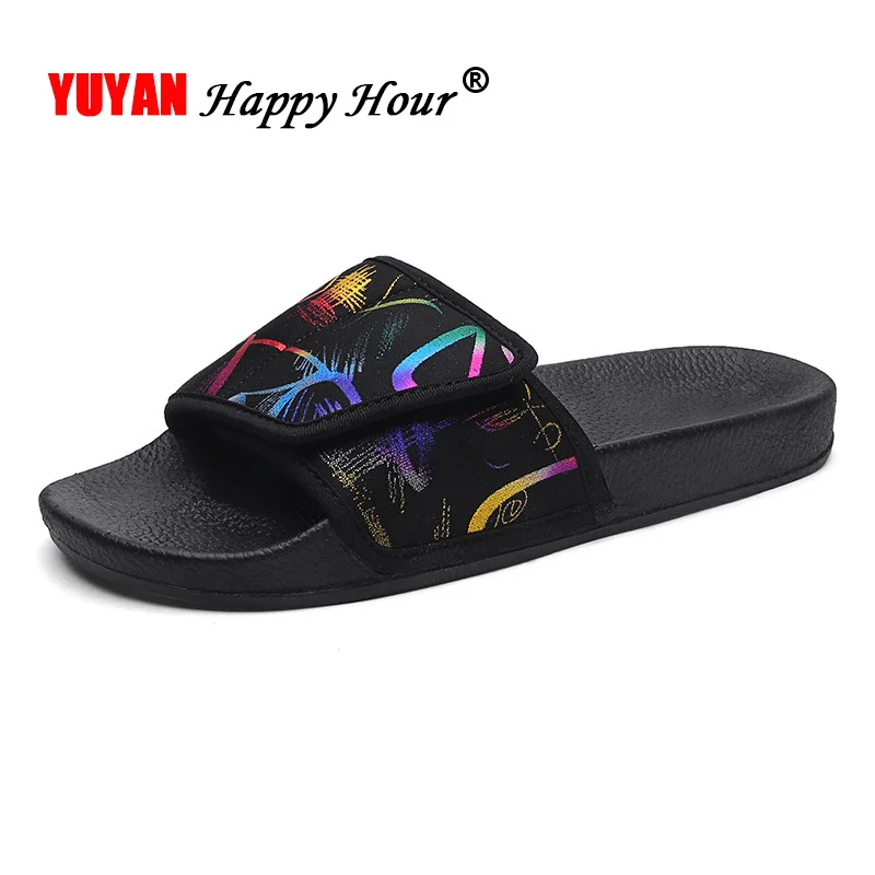 

2019 Summer Shoes Men Beach Sandals Flat Casual Young Man Fashion Slippers Male Black Sandals KA1329