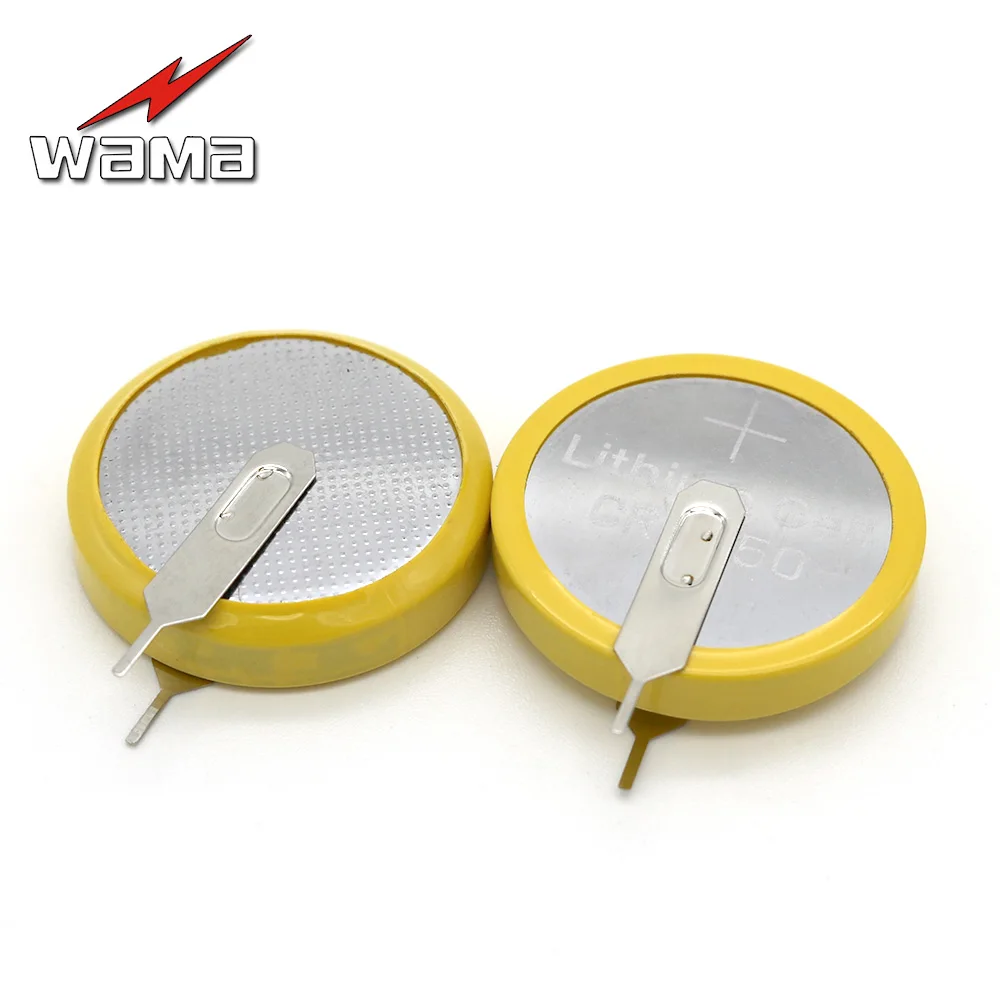 

20x CR2450 Button Cell Coin Batteries 3V 180 degree 2 Feet Welding Solder Pins Bluetooth Watch Accessories Replace battery