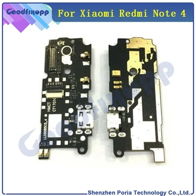 XM0033 For Xiaomi Redmi Note 4 USB Dock Connector Charging Port Flex Cable USB Charger Plug Flex Cable Parts