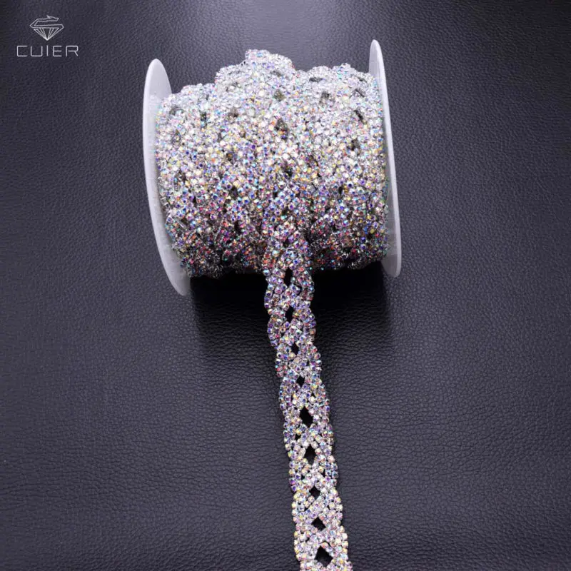AB color Rhinestone trims HF-711 (2)