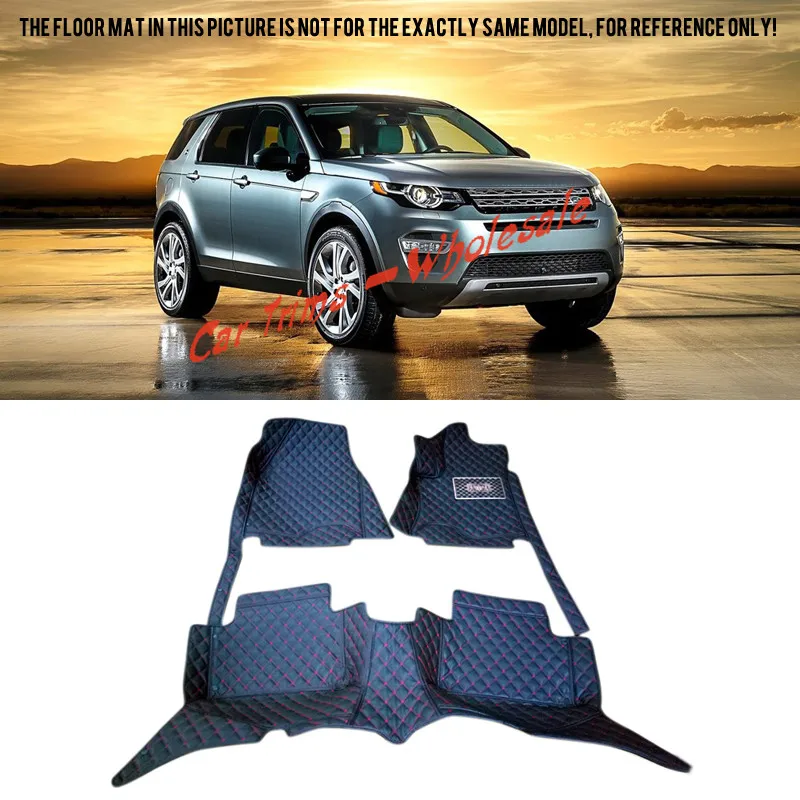

Car Styling Leather Interior Floor Mats & Carpets Foot Mat Pad For Land Rover Discovery Sport 2015 2016 2017 (only for 5 Seats)